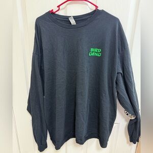 Philadelphia Eagles Black Long Sleeve Shirt with Green Logo, Size XXL